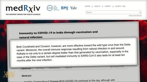Vaccine Research -Vax vs. Natural Immunity
