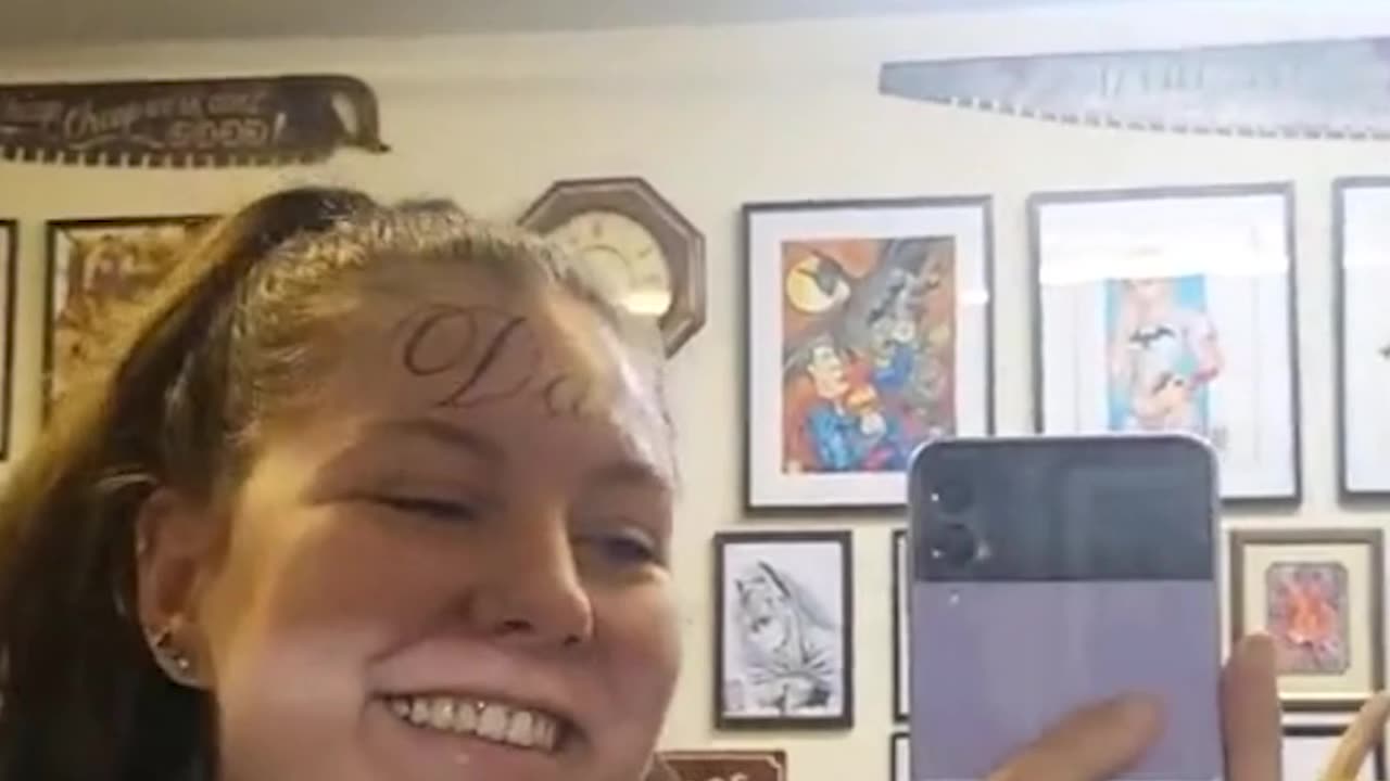 DON'T Tattoo Your Boyfriend's Name On Your Forehead!!! 😱 #shorts #tiktok