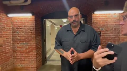 Fetterman reacts bizarrely to news of Biden impeachment