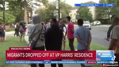 Illegal Immigrants Dropped Of At Border Czar Kameltoe Harris’ residence