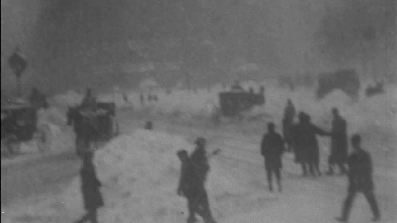 New York City In A Blizzard (1902 Original Black & White Film)