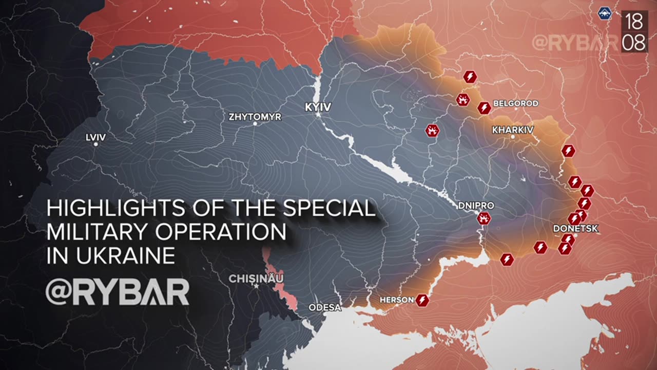►🇷🇺🇺🇦🚨❗️⚡️ Rybar Review of the Special Military Operation on August 12-18 2024