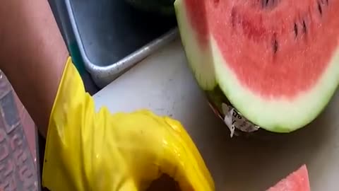 Fruit cutting skills - Korean street food