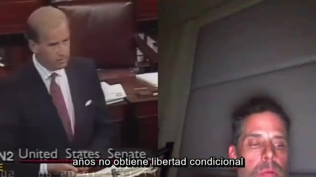 Video SUBTITULADO muestra a Hunter Biden fumando crack junto a Joe Biden dando discurso de ley