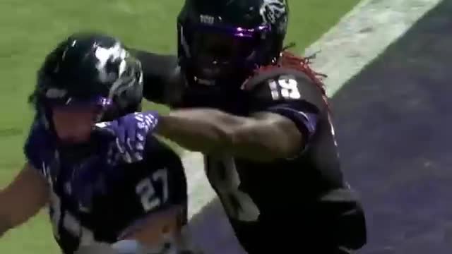 TCU is up 41-17 at the half on No. 18 Oklahoma 👀