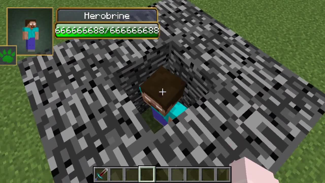 Herobrine vs Error422 all Сreepypasta mobs in minecraft part 710