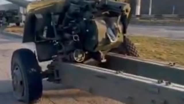 Damage and abandoned Ukrainian equipment in the vicinity of Kherson