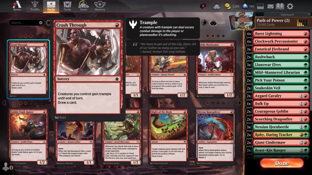 Magic the Gathering Arena: Watch me duel Pro. players in the Ranked format, Match 2 out of 3