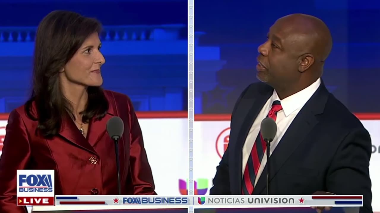 Tim Scott and Nikki Haley argue over curtains