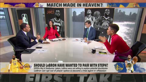 Stephen A. LeBron playing with Steph Curry would have been a dream come true! First Take