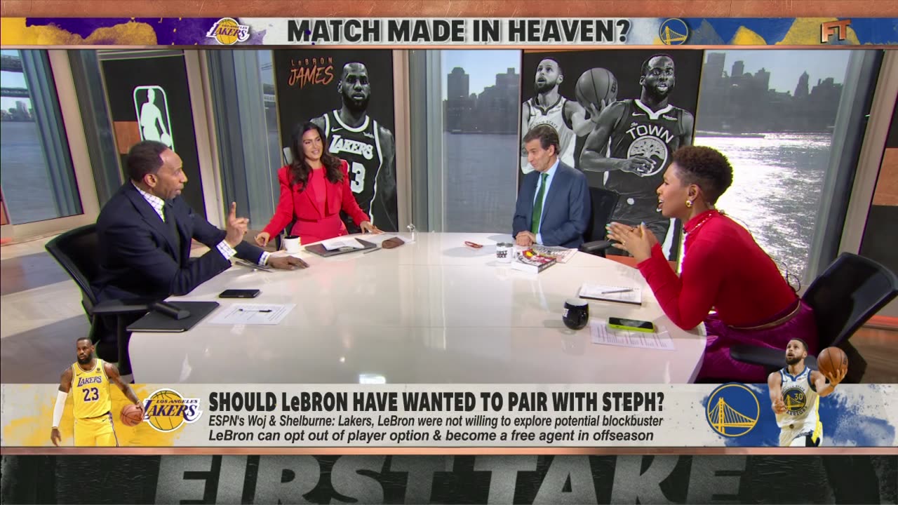 Stephen A. LeBron playing with Steph Curry would have been a dream come true! First Take