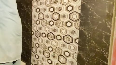 Bathroom tile installation