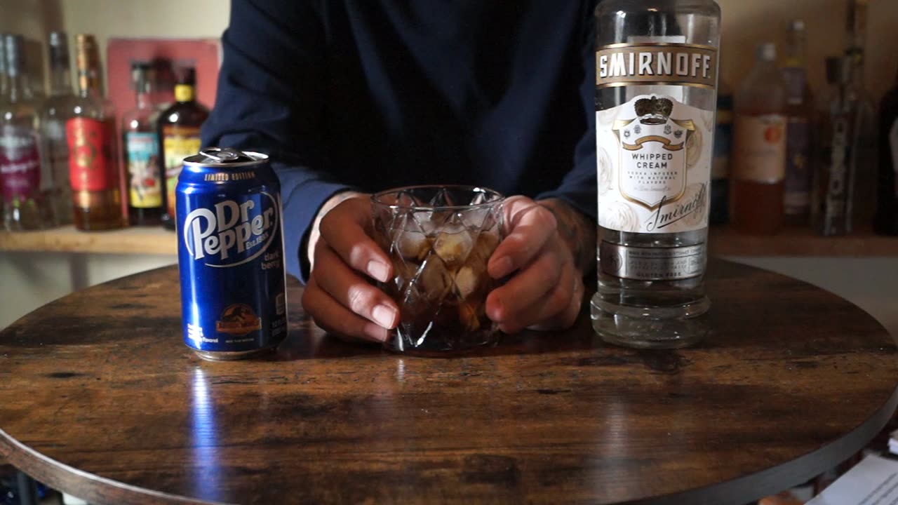 Smirnoff Whipped Cream Vodka & Dr Pepper Dark Berry