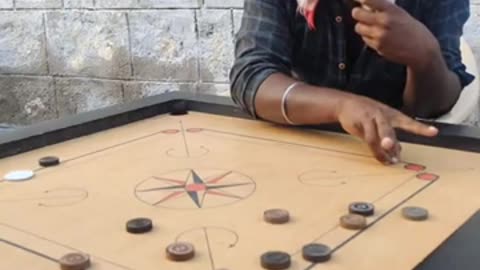 Carrom-Flying shot never seen before