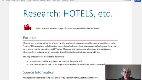 Research Project - Hotels, etc.