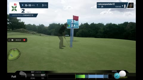 Trying to get par in wgt golf only using 7 iron part 1