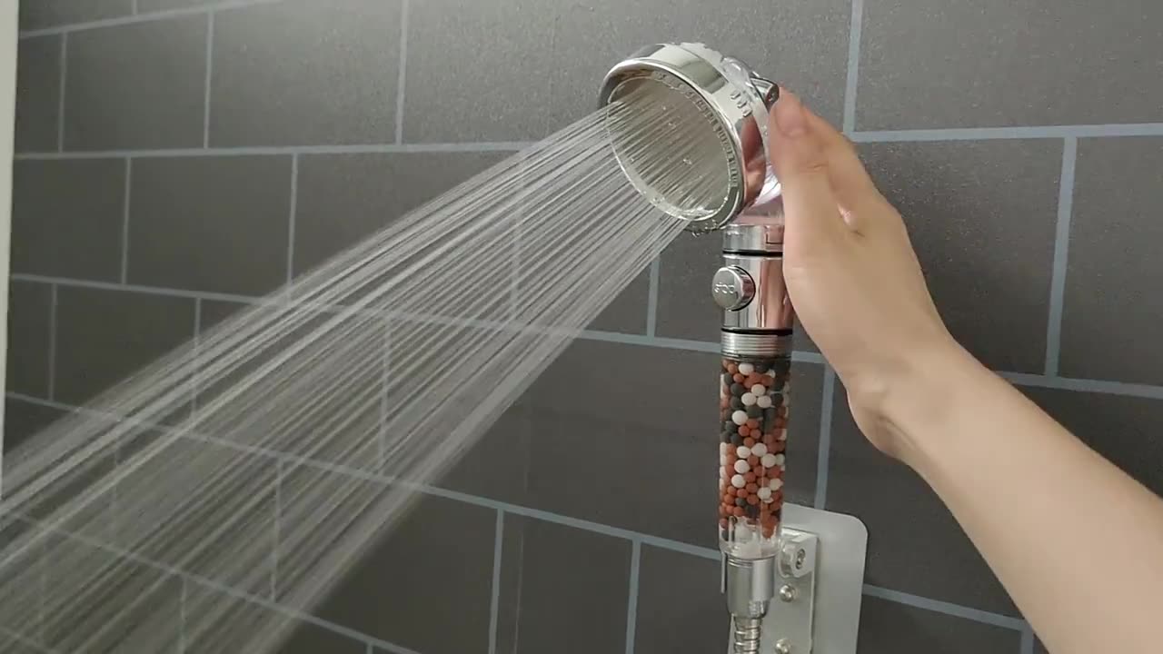 Adjustable Handheld Bathroom Shower Heads Pressurized Water Saving