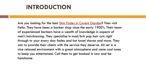 Best Skin Fades in Covent Garden