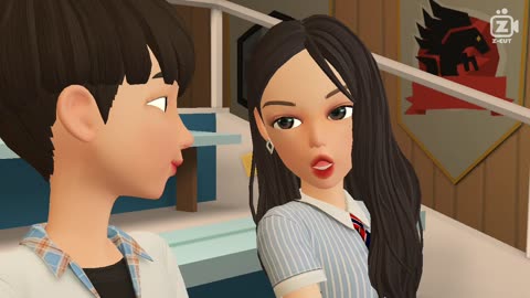 Two friends talk each other