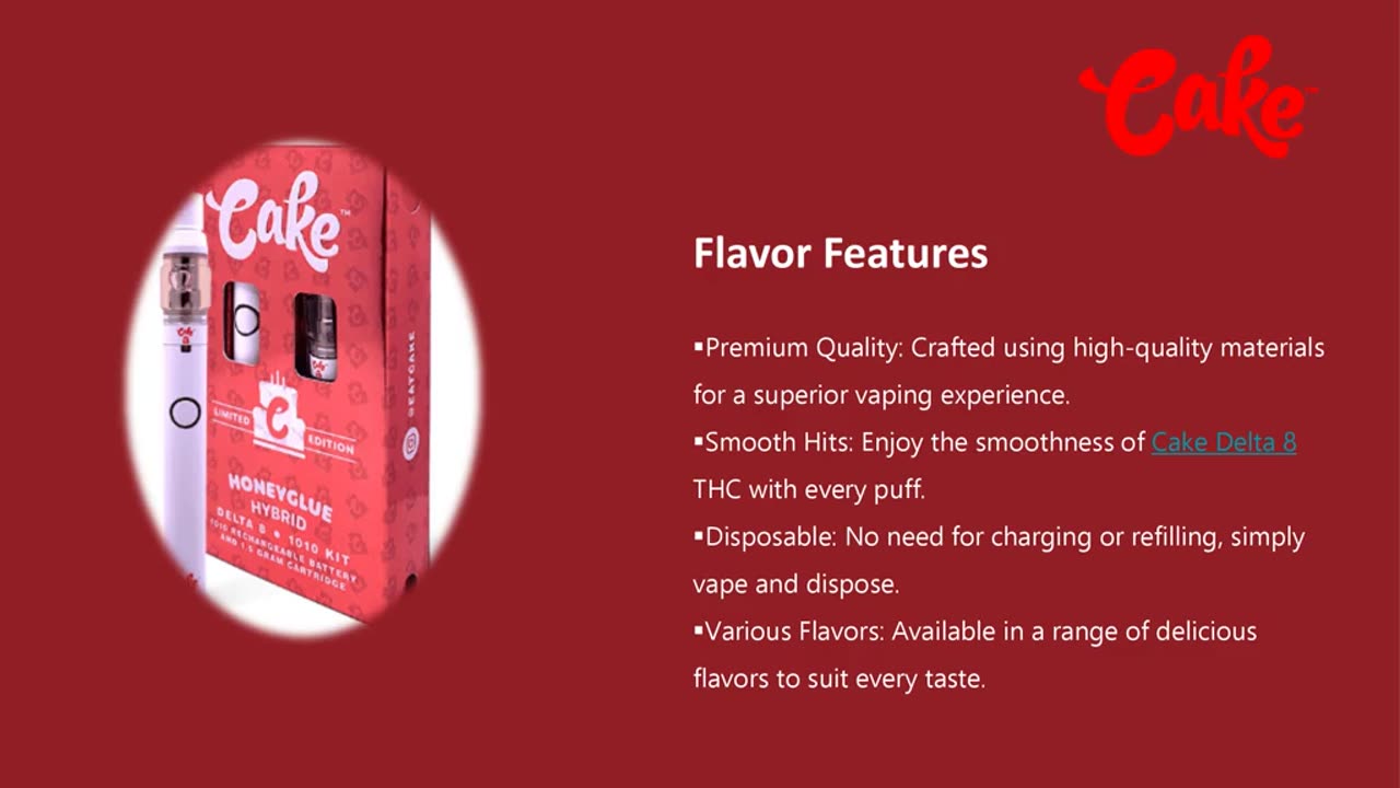 Cake Delta-8 Disposable 2G $21.99 | Cakeproductoffcials