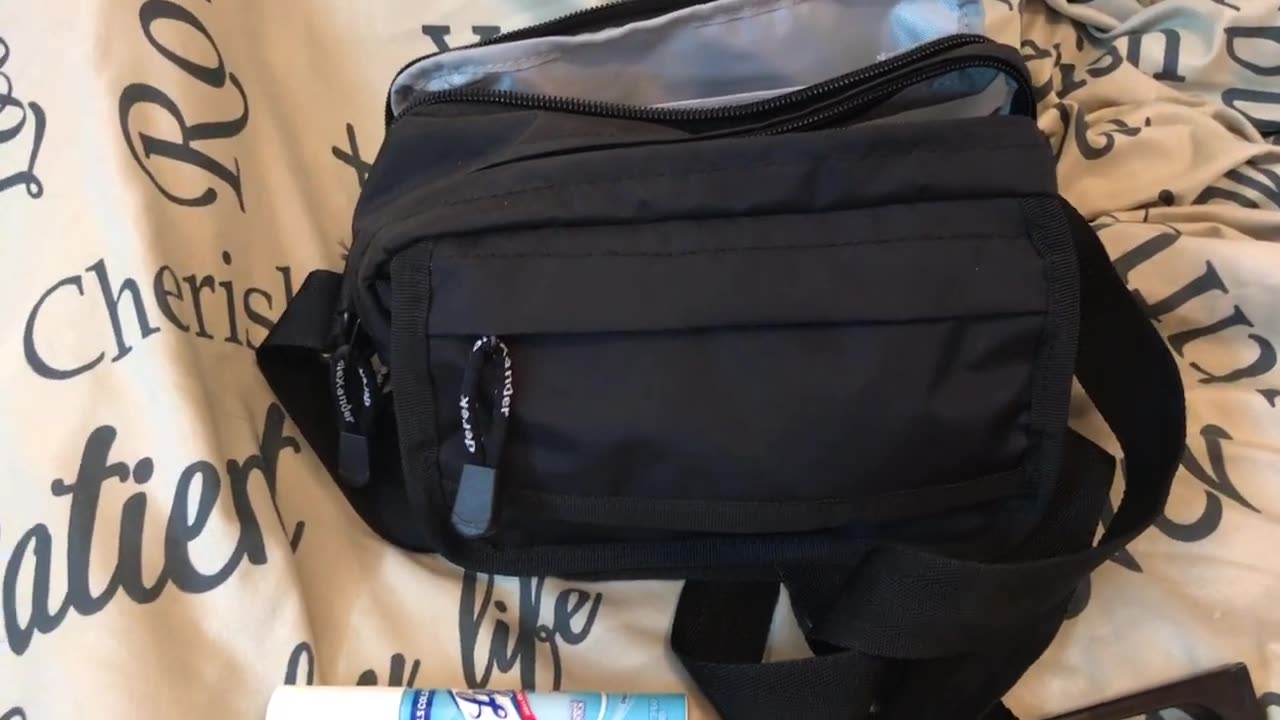 What's in my Derek Alexander tiny crossbody bag.