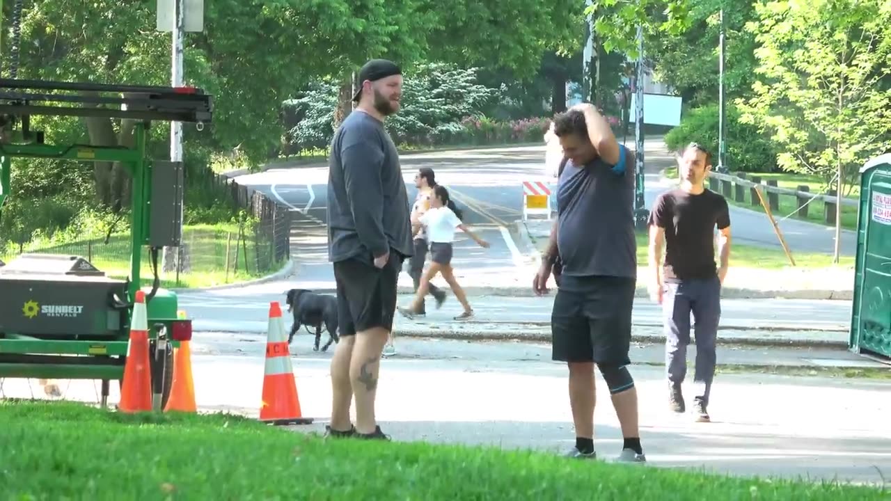 Funny WET Fart Prank in Central Park! TROUBLE in Paradise!