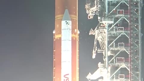NASA's Artemis TRocket Launch from: Launch Pad 39B Perimeter