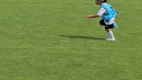 She has fantastic football skillz.