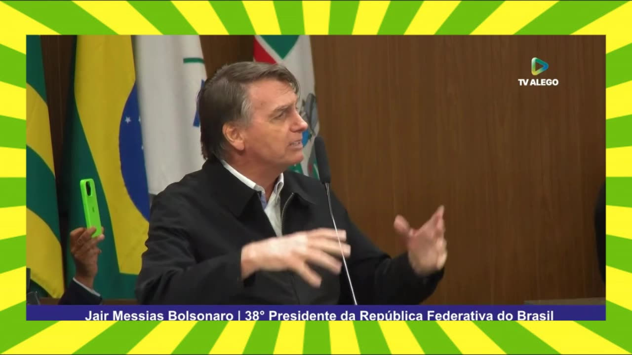 PRONUNCIAMENTO DE BOLSONARO EM EVENTO NA ALEGO