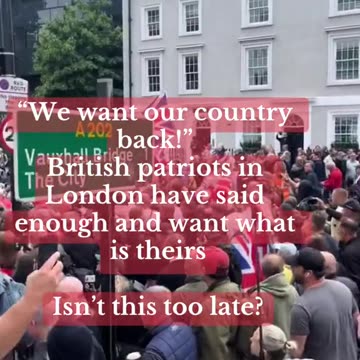 WE WANT OUR COUNTRY BACK