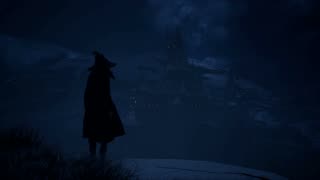 Hogwarts Legacy winter ambience - snowfall (slowed)