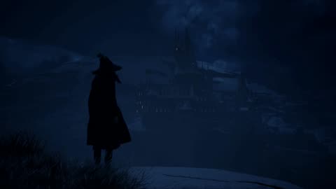 Hogwarts Legacy winter ambience - snowfall (slowed)