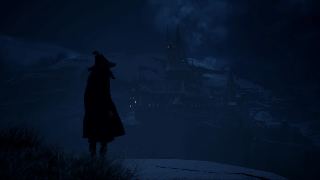 Hogwarts Legacy winter ambience - snowfall (slowed)