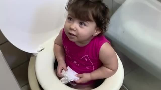 Parents Find Child That Somehow Ended up in Toilet Bowl