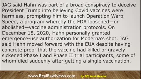 US Military arrest former FDA commissioner Stephen Hahn