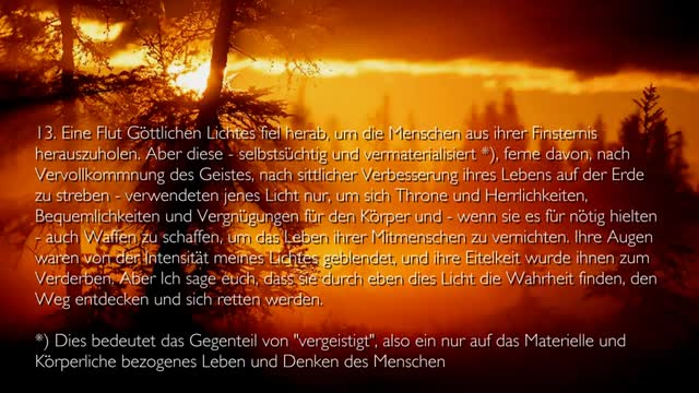 Die Morgenröte der dritten Zeit... Jesus Christus erläutert ❤️ Das Dritte Testament Kapitel 2