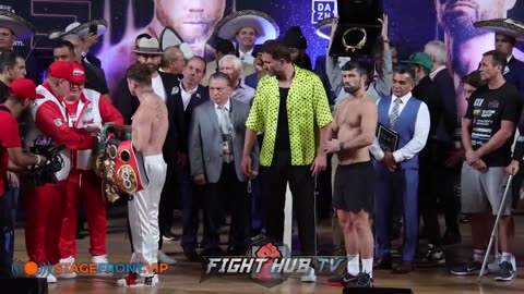 CANELO VS JOHN RYDER • FULL WEIGH IN & INTENSE FACE OFF VIDEO