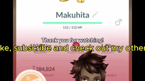 Pokemon GO - gintotski Catching a Two Star Makuhita