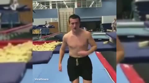 Cocky Flips At The Gym