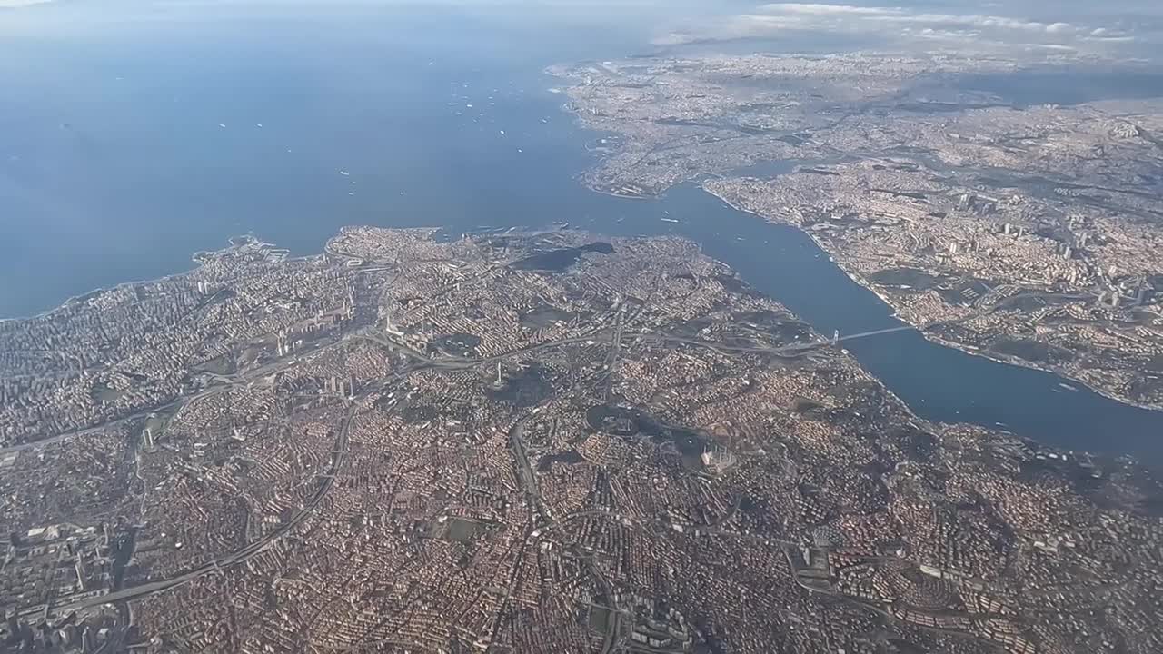 Turkey, flying over Mediterranean Sea, Turkey landscape, Istanbul, Airbus 321neo