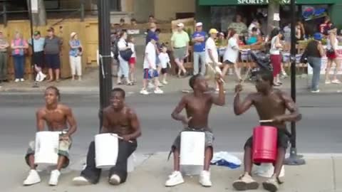 Street drumers in chicago (Racist comments not allowed!)