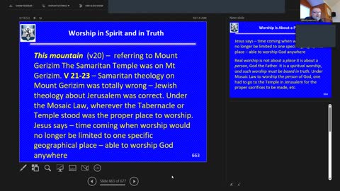 Sunday November 20,2022 Life of the Messiah 68 The woman at the well - Worship in Spirit and Truth