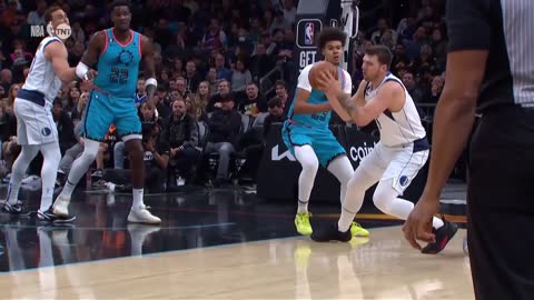 Luka Doncic gets injured by SUNS player