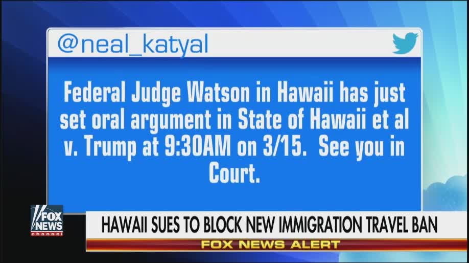 Hawaii Sues To Block President Trump's New Immigration Travel Ban