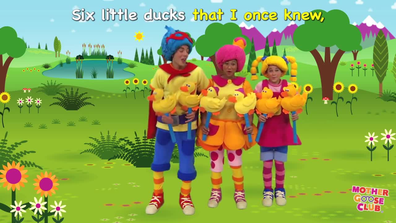 Six Little Ducks | Mother Goose Club Phonics Songs