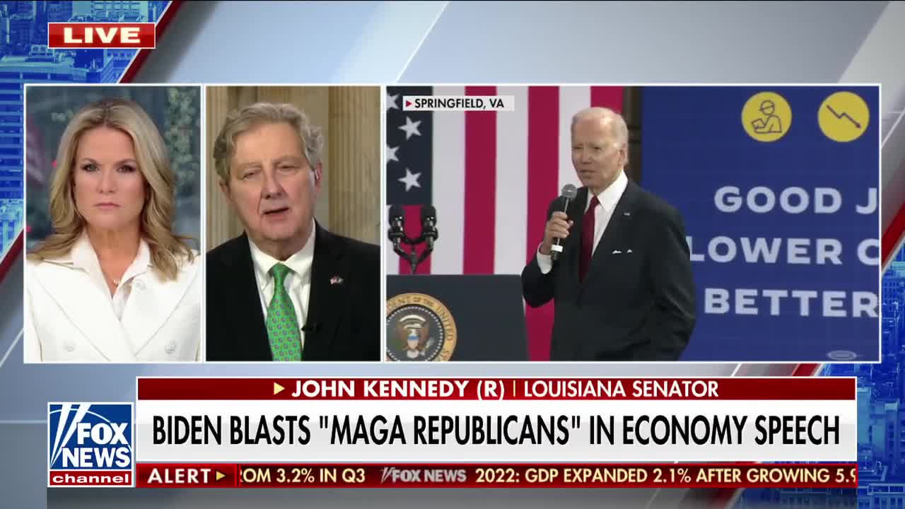 Sen. Kennedy rips Biden If that was my record, I would hide my head in a bag