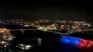 Niagara Falls lights up in support of Ukraine