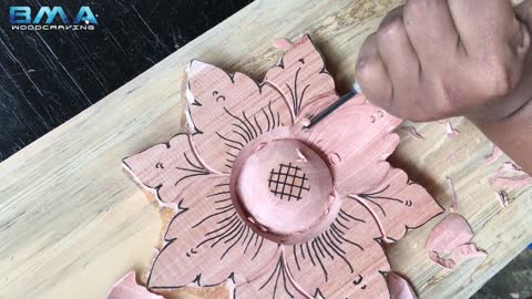 simple flower carving tutorial