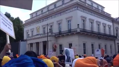 Trafalgur square UK SICK party rally