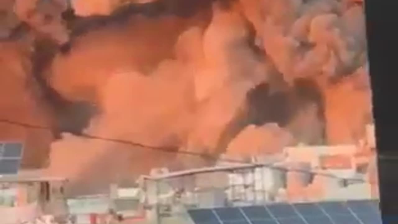 Footage of the Israeli attacks on Beirut.